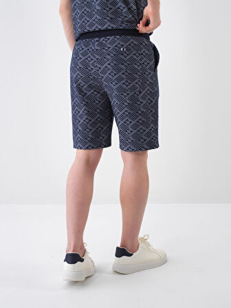 Lacivert Regular Fit  Şort