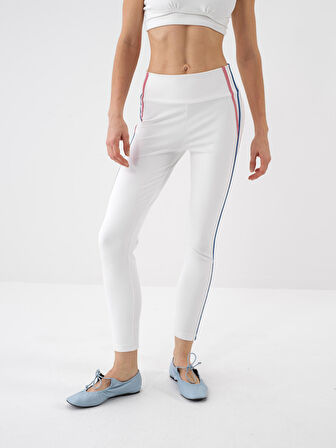 Beyaz Slim Fit  Tayt