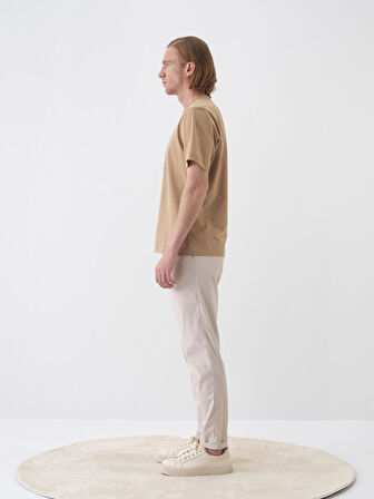 Camel Regular Fit Pamuklu Tişört