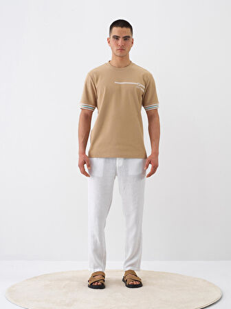 Camel Regular Fit Pamuklu Tişört