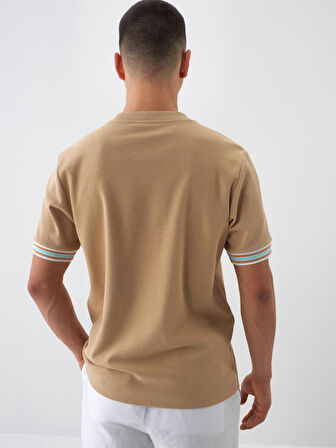 Camel Regular Fit Pamuklu Tişört