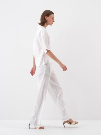 Beyaz Oversize  Bluz