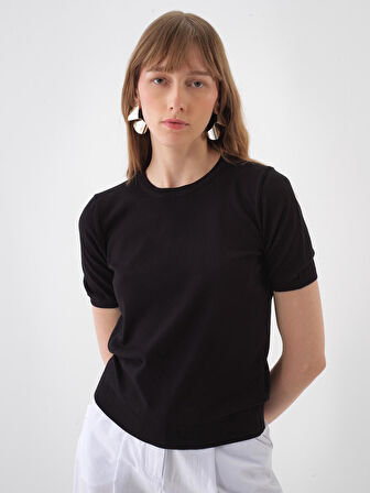 Siyah Regular Fit  Kazak