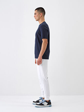 Beyaz Regular Fit Pamuklu Sweat Pantolon