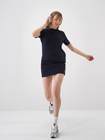 Lacivert Regular Fit Pamuklu Tişört