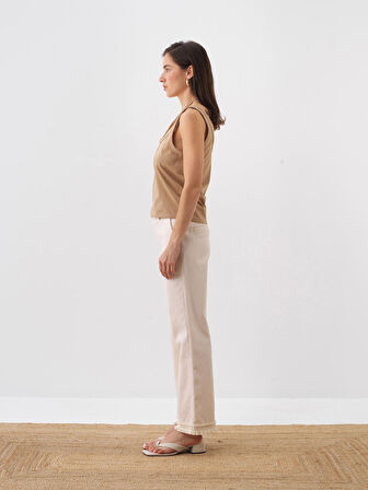 Camel Regular Fit Pamuklu Bluz