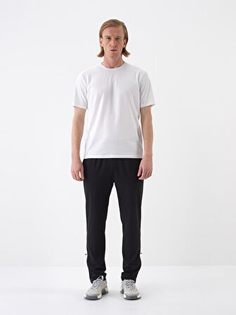 Beyaz Slim Fit Pamuklu Tişört