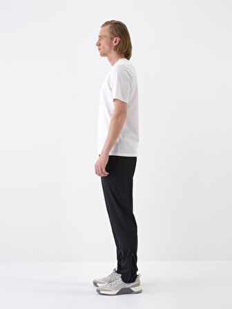 Beyaz Slim Fit Pamuklu Tişört
