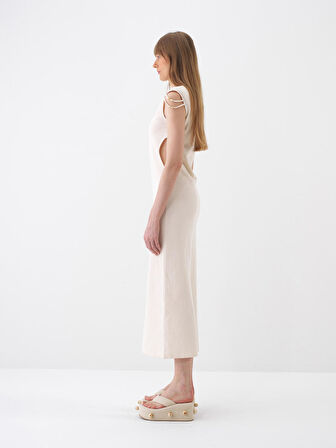 Naturel Regular Fit Pamuklu Elbise