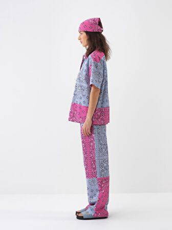 Pembe Oversize Pamuklu Gömlek