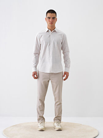 male Bej Slim Fit Pamuklu Jogger Pantolon