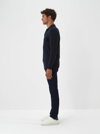 Xint Lacivert Pamuk Dokulu Regular Fit Kazak