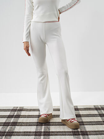 Xint Ekru Modal Dokulu Regular Fit Pantolon