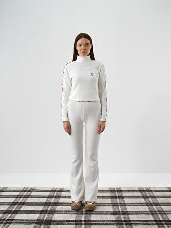 Xint Ekru Modal Dokulu Regular Fit Pantolon