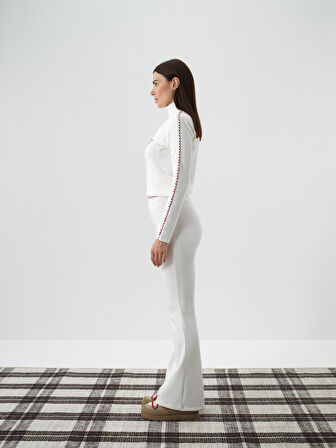 Xint Ekru Modal Dokulu Regular Fit Pantolon