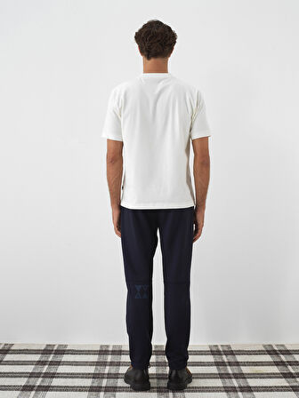 Xint Ekru Pamuk Dokulu Regular Fit Tişört