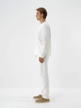 Xint Ekru Pamuk Dokulu Regular Fit Sweat Pantolon
