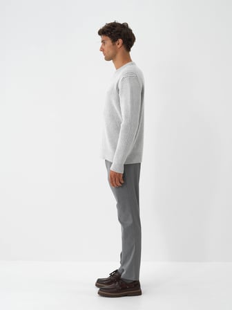 Xint Ekru Yumuşak Dokulu Regular Fit Kazak