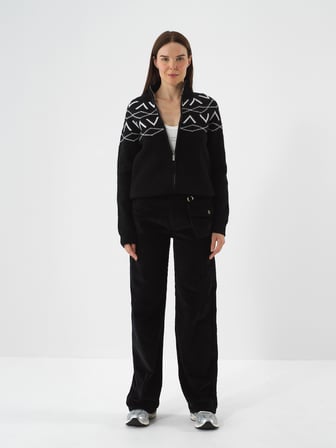 Xint Siyah Yumuşak Dokulu Oversize Ceket