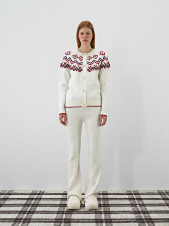 Xint Ekru Yumuşak Dokulu Oversize Hırka