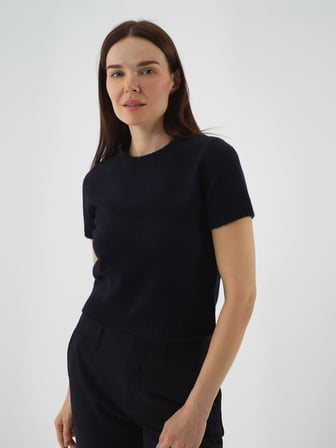 Xint Lacivert Yumuşak Dokulu Regular Fit Kazak