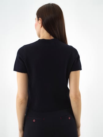 Xint Lacivert Yumuşak Dokulu Regular Fit Kazak