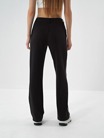 Xint Siyah Modal Dokulu Regular Fit Sweat Pantolon