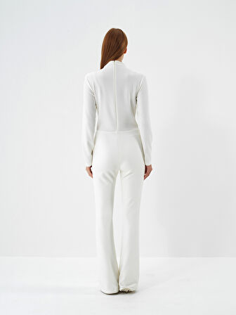 Xint Ekru Modal Dokulu Regular Fit Tulum