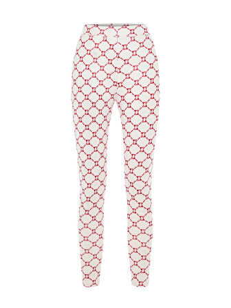 Xint Ekru Esnek Dokulu Slim Fit Tayt