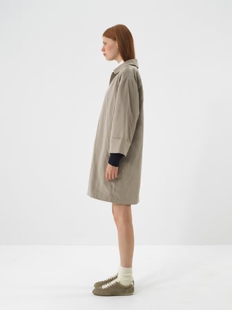 Xint Naturel Formunu Koruyan Oversize Trençkot
