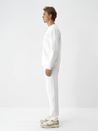 Xint Ekru Pamuk Dokulu Regular Fit Sweatshirt
