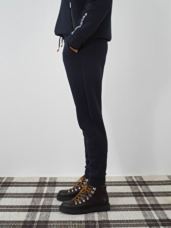 Xint Lacivert Pamuk Dokulu Slim Fit Sweat Pantolon