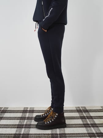 Xint Lacivert Pamuk Dokulu Slim Fit Sweat Pantolon