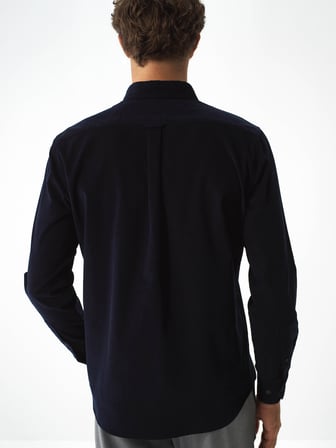 Xint Lacivert Lüks Dokulu Soft Kadife Regular Fit Gömlek