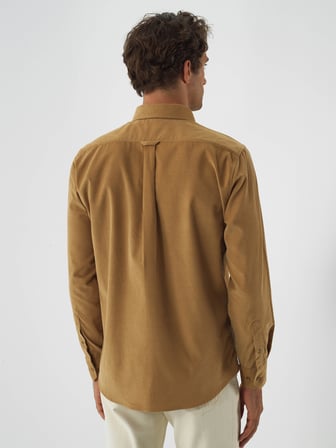 Xint Camel Lüks Dokulu Soft Kadife Regular Fit Gömlek