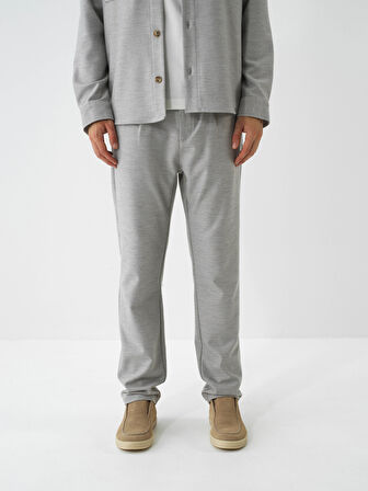 Xint Bej Esnek Dokulu Regular Fit Jogger Pantolon