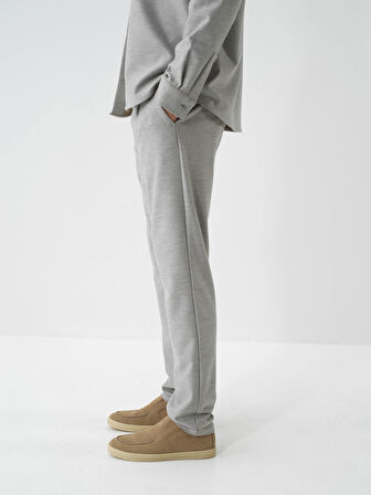 Xint Bej Esnek Dokulu Regular Fit Jogger Pantolon