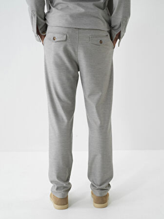 Xint Bej Esnek Dokulu Regular Fit Jogger Pantolon