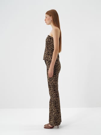 Xint Camel Pamuk Dokulu Regular Fit Pantolon