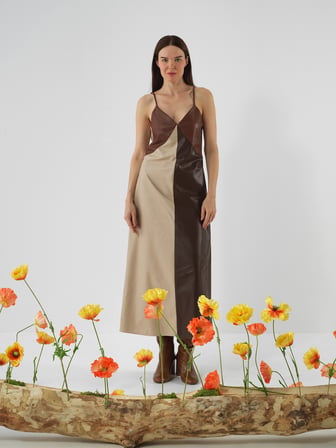 Xint Camel  Regular Fit Elbise