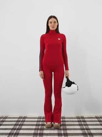 Xint Kırmızı Esnek Dokulu Regular Fit Pantolon