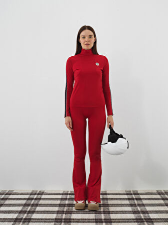 Xint Kırmızı Esnek Dokulu Regular Fit Pantolon