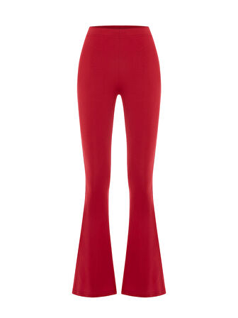 Xint Kırmızı Esnek Dokulu Regular Fit Pantolon