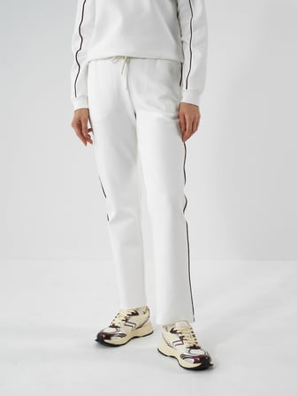 Xint Ekru Pamuk Dokulu Regular Fit Sweat Pantolon