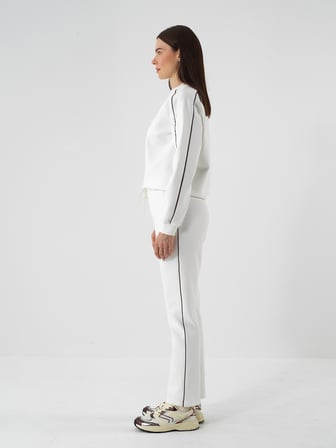 Xint Ekru Pamuk Dokulu Regular Fit Sweat Pantolon