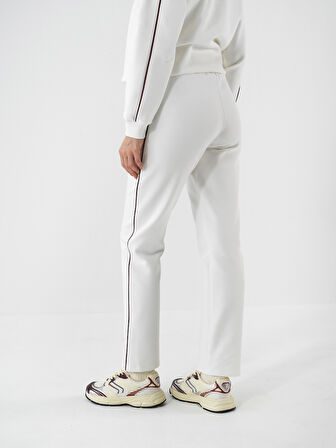 Xint Ekru Pamuk Dokulu Regular Fit Sweat Pantolon