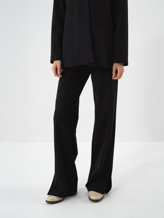 Xint Siyah Esnek Dokulu Regular Fit Pantolon