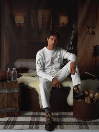 Xint Ekru Pamuk Dokulu Regular Fit Sweatshirt