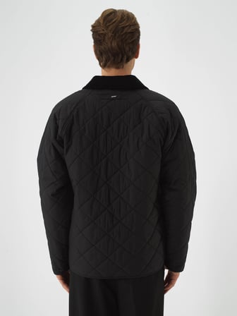 Xint Siyah Kapitone Dokulu Regular Fit Mont