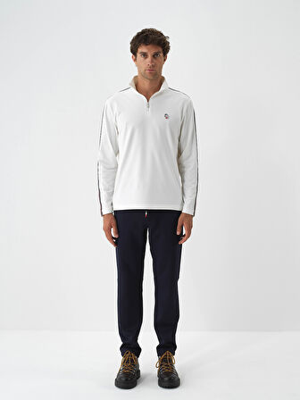 Xint Lacivert Esnek Dokulu Regular Fit Jogger Pantolon